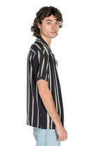 Black Striped Button Up Shirt
