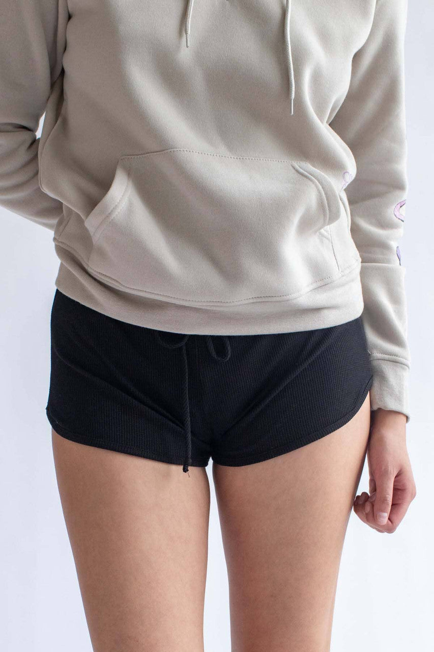 Black Thermal Dolphin Shorts