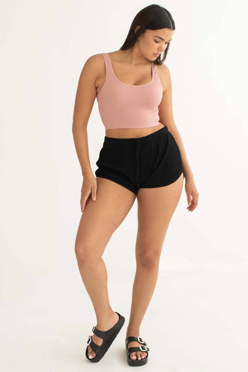 Black Thermal Dolphin Shorts (Extended Sizes)