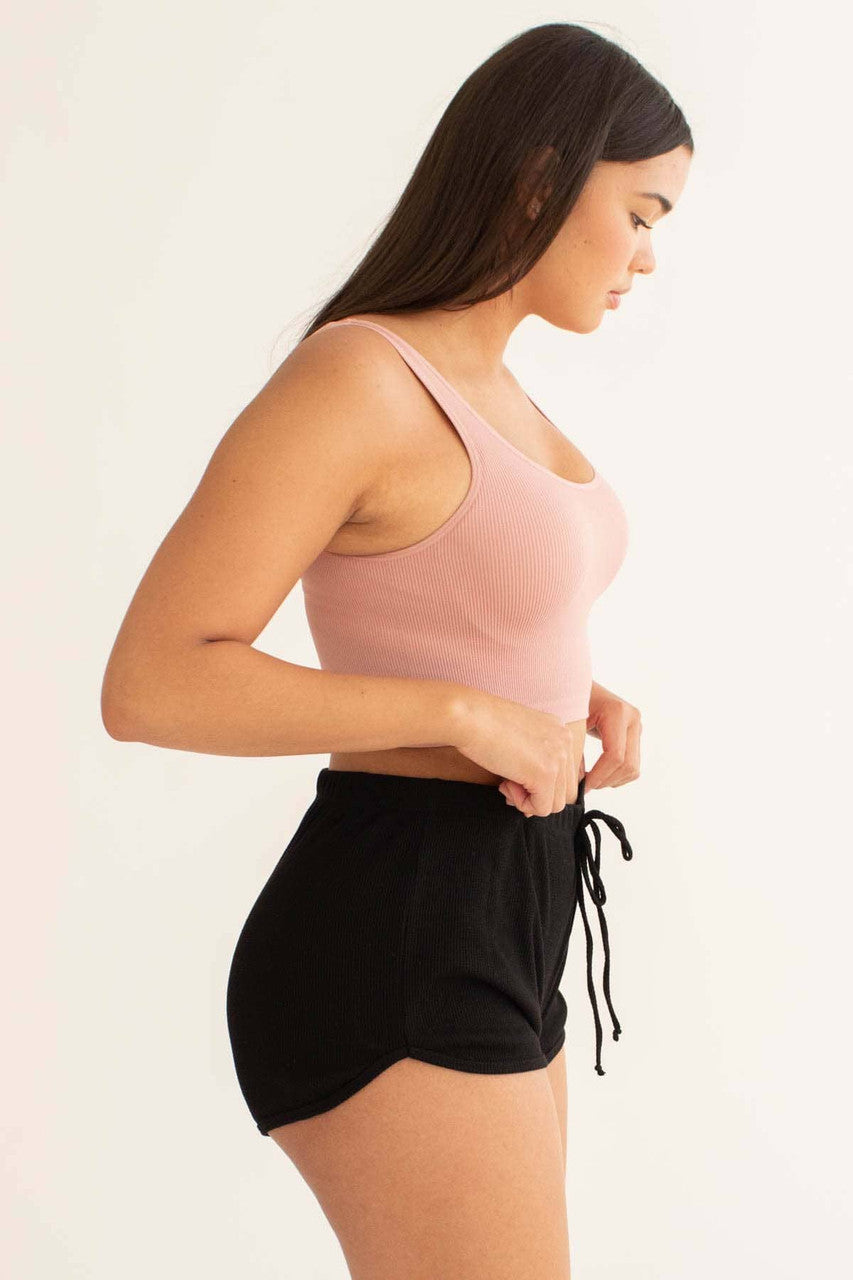 Black Thermal Dolphin Shorts (Extended Sizes)