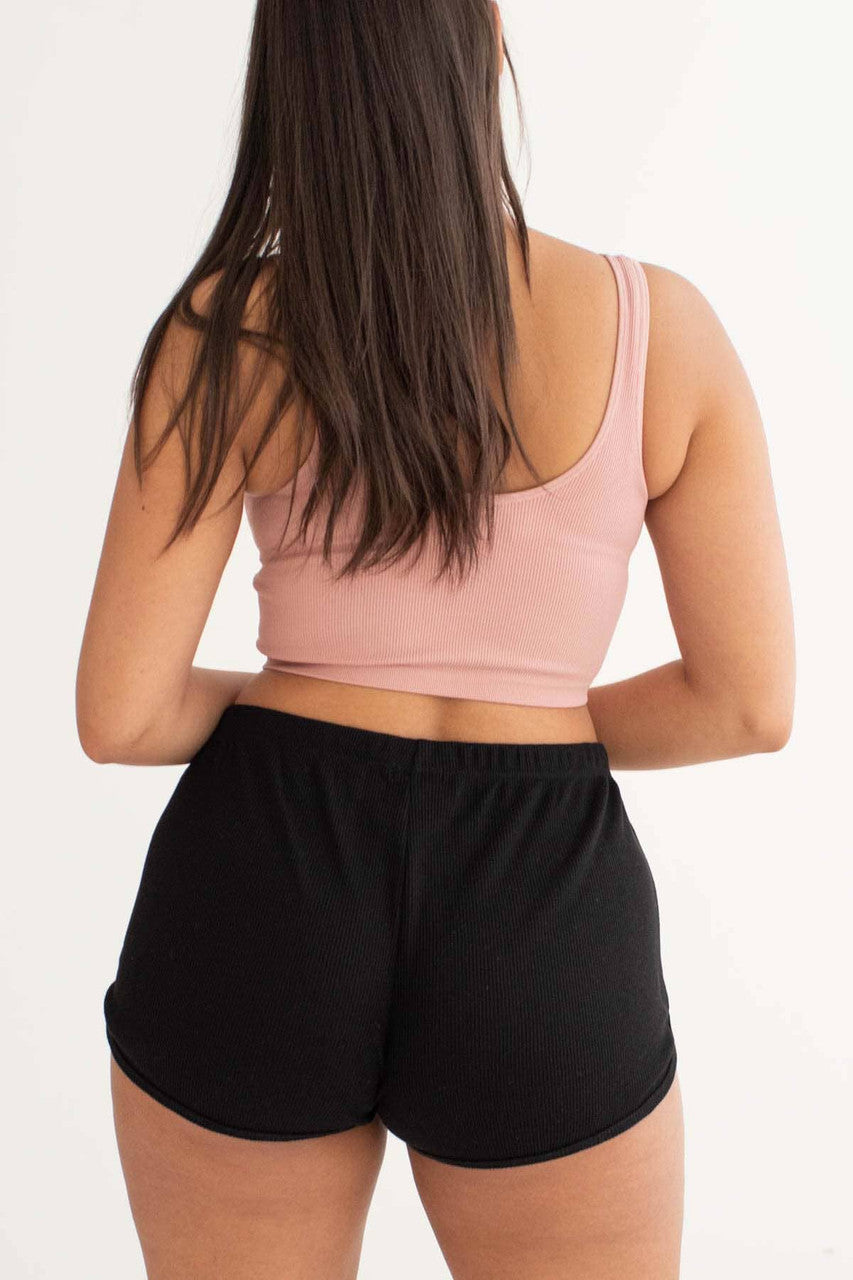Black Thermal Dolphin Shorts (Extended Sizes)