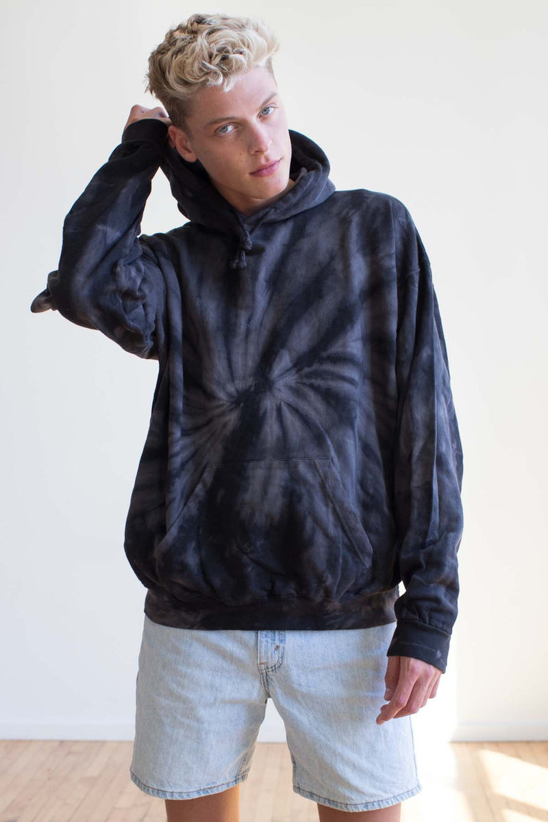 Black Tie Dye Hoodie Ragstock 