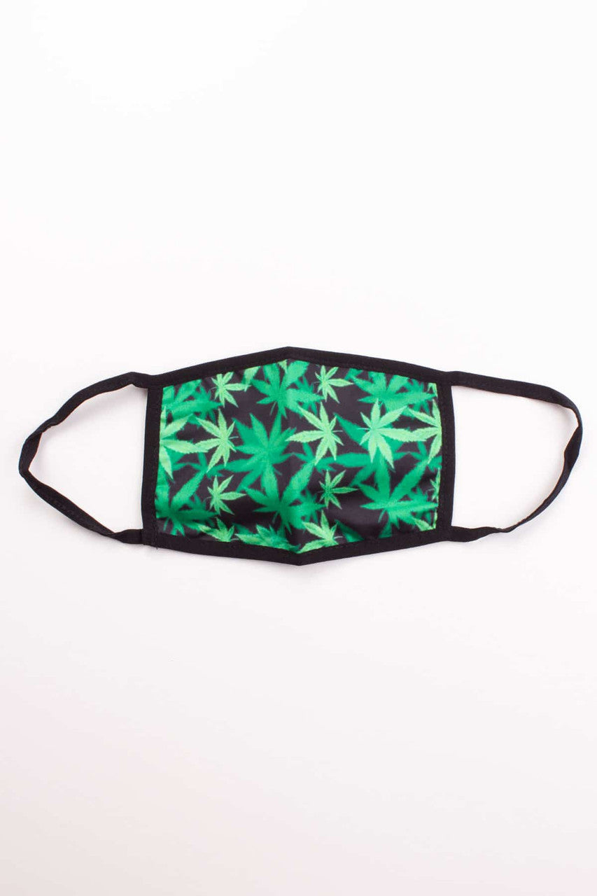 Black Weed Face Mask