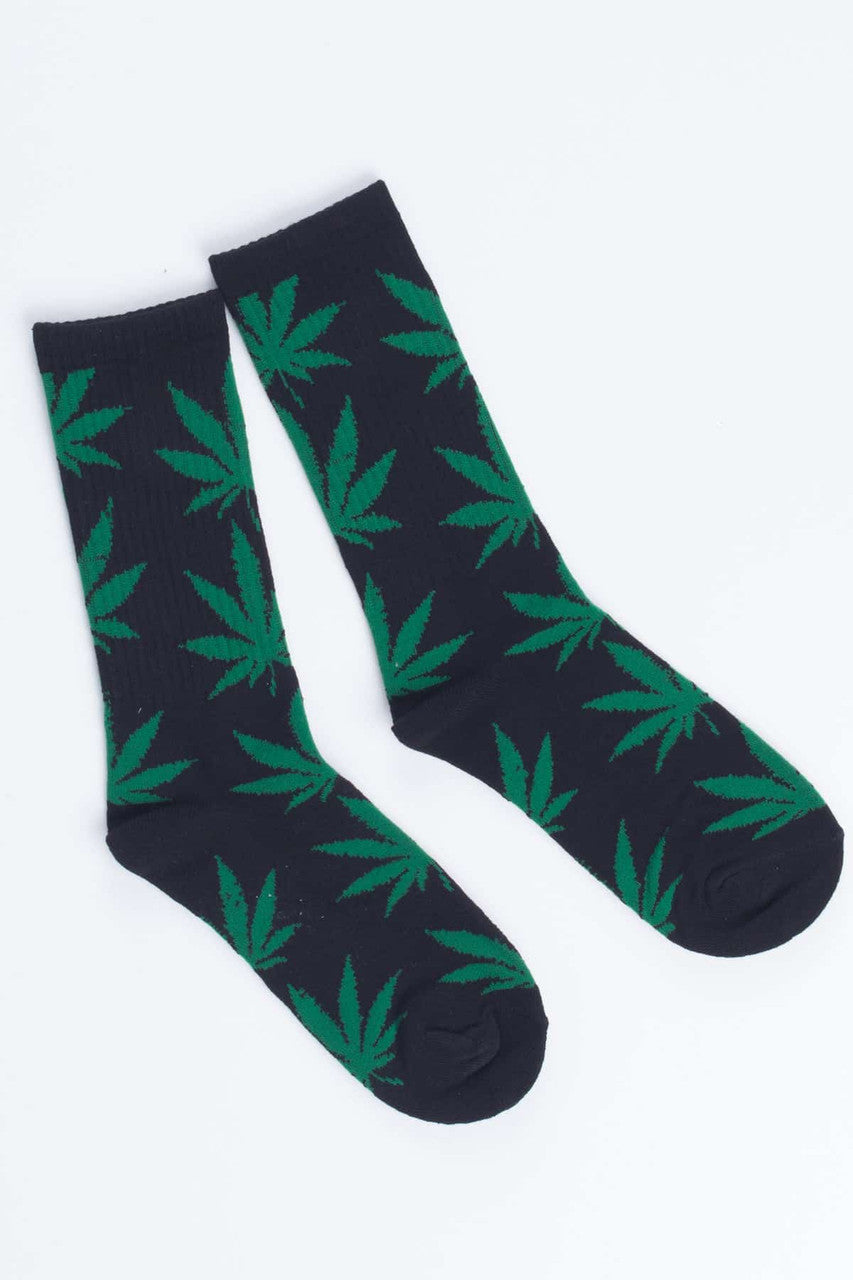 Black Weed Socks