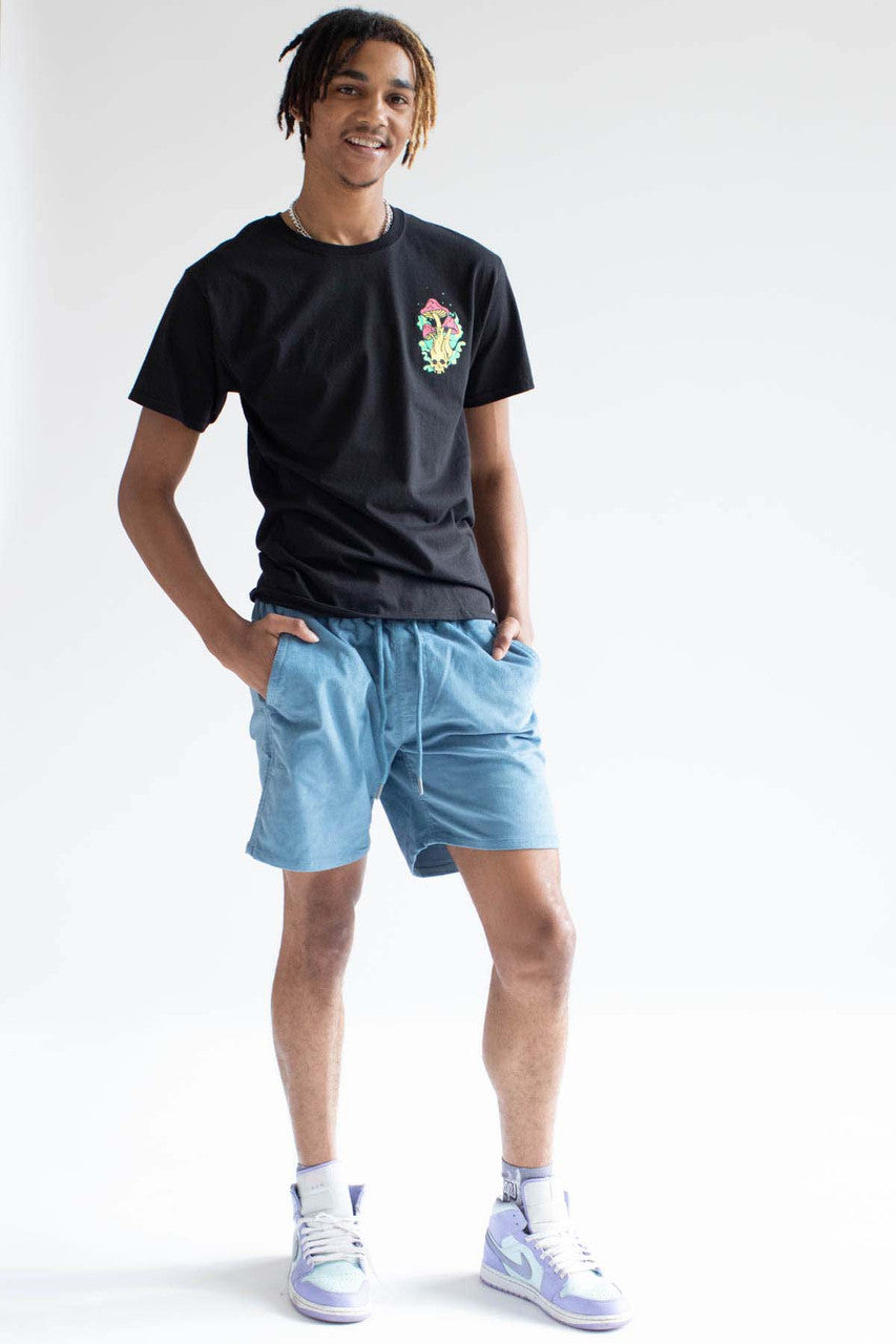 Lake Blue Corduroy Shorts