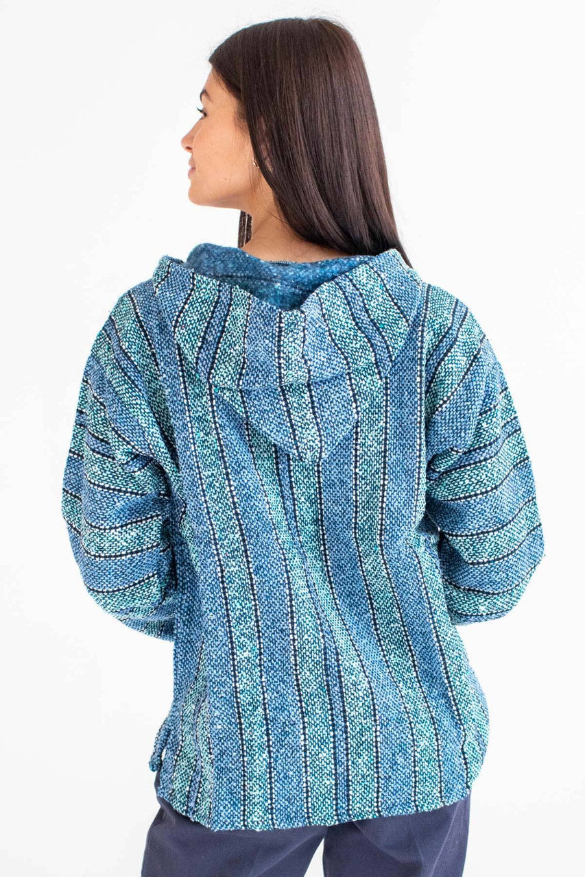 Lightweight Pastel Blue Baja Hoodie