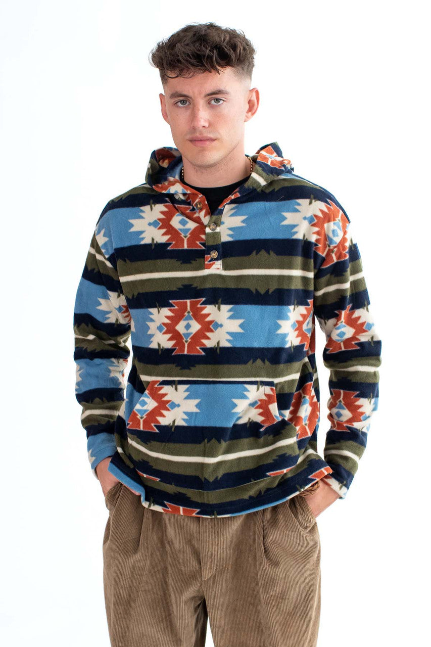 Blue Shadow Polar Fleece Hoodie