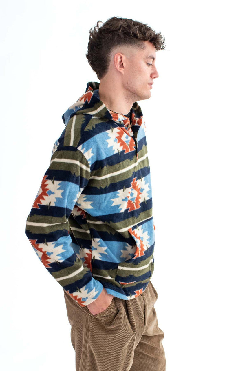 Blue Shadow Polar Fleece Hoodie