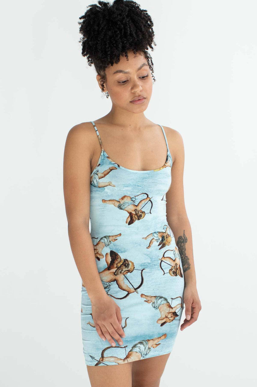 Blue Sky Cherubs Mini Dress