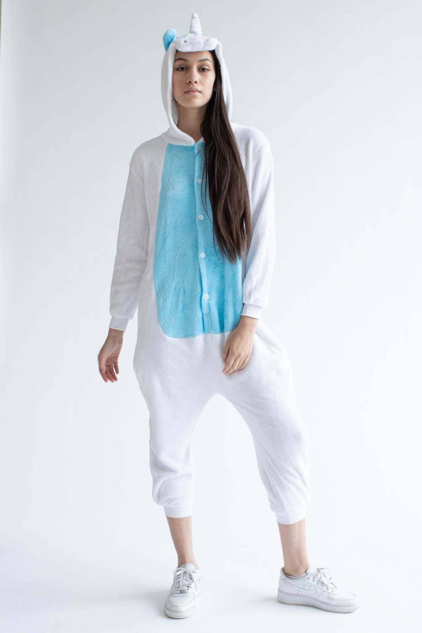 Blue Unicorn Onesie Pajamas 1