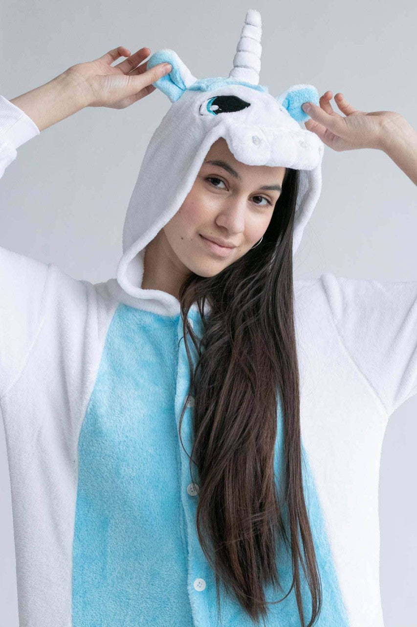 Blue Unicorn Onesie Pajamas 1