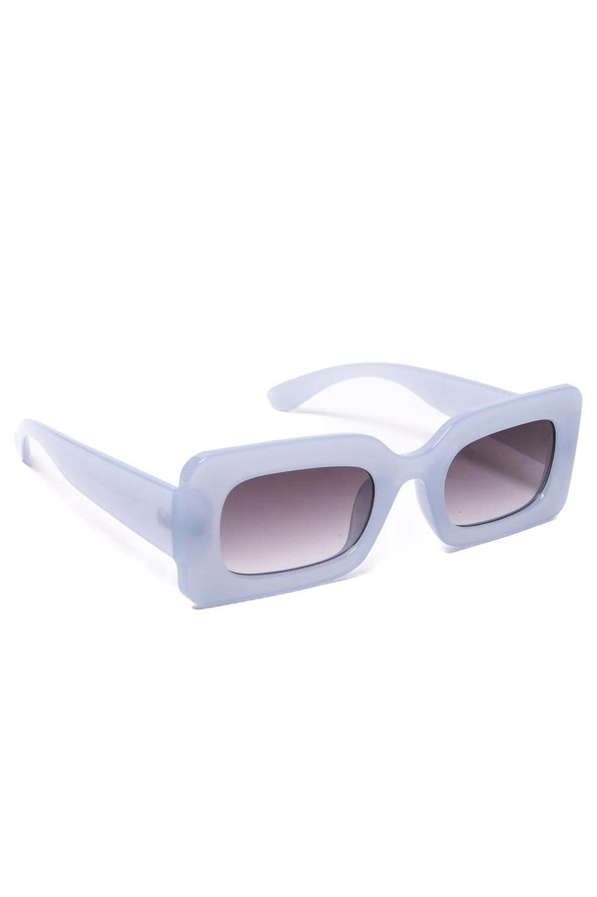 Bold Rectangle Frame Sunglasses
