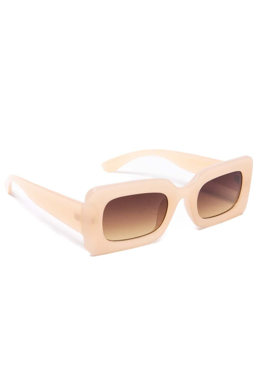 Bold Rectangle Frame Sunglasses