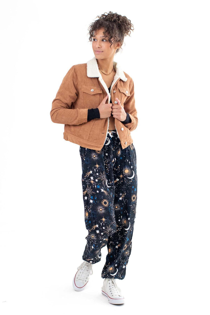 Brown Corduroy Trucker Jacket