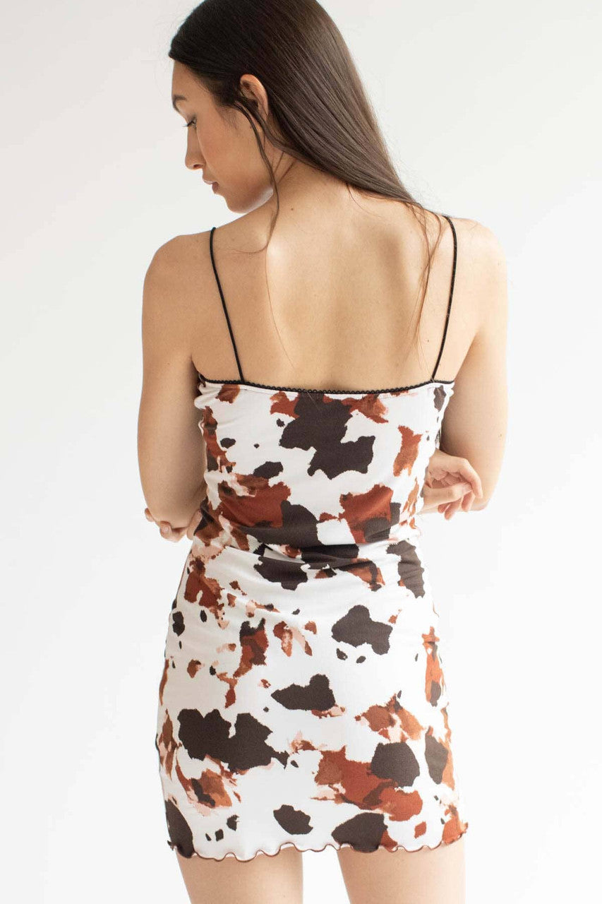 Brown Cow Milkmaid Mini Dress