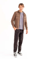 Brown Fleece Flannel Shirt