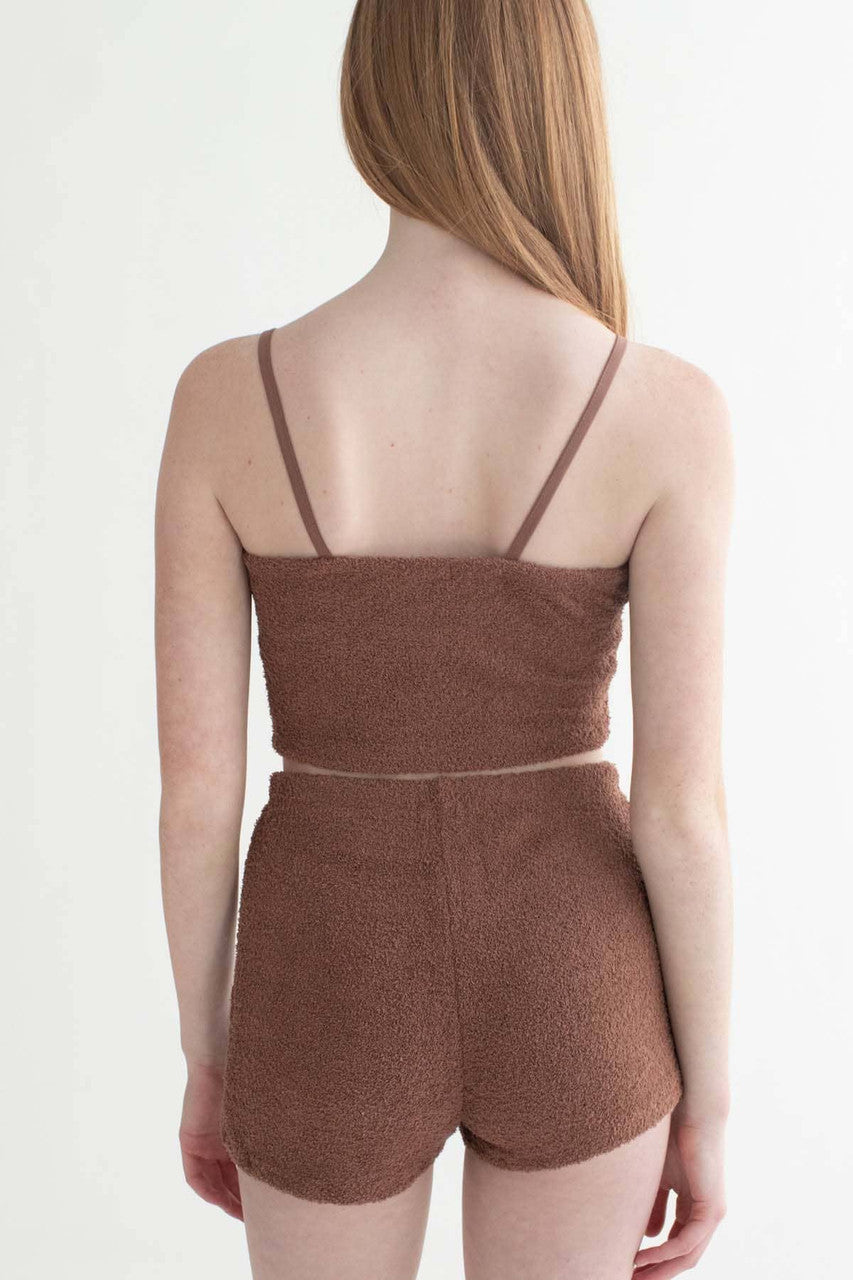 Brown Teddi Cami & Shorts Set