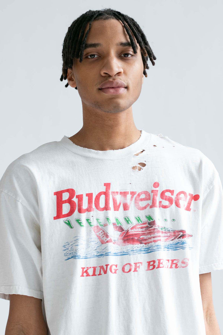 Thrashed Budweiser Racing Boat T-Shirt (1996)