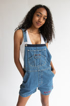 Vintage B.U.M. Equipment Denim Overall Shorts (1990s)