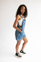Vintage B.U.M. Equipment Denim Overall Shorts (1990s)