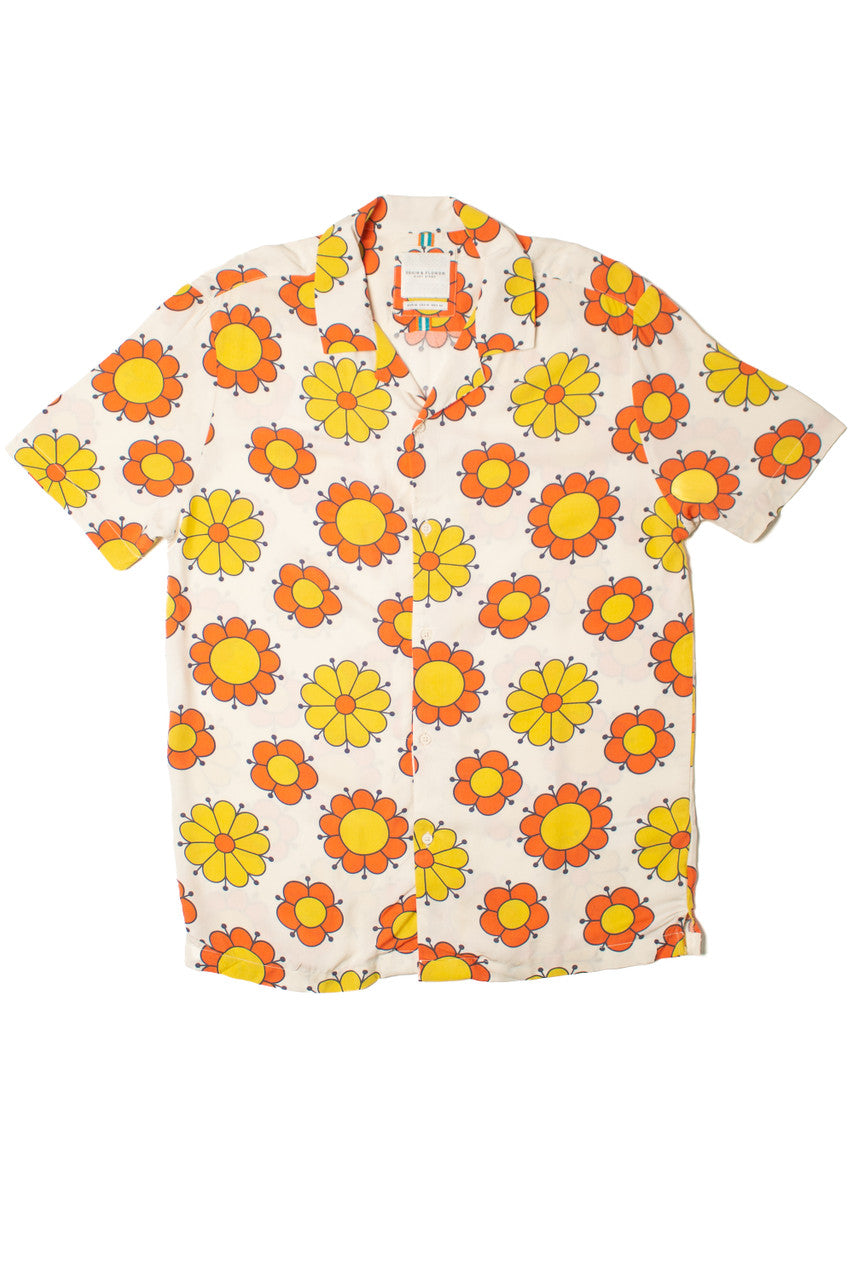 Groovy Floral Button Up Shirt