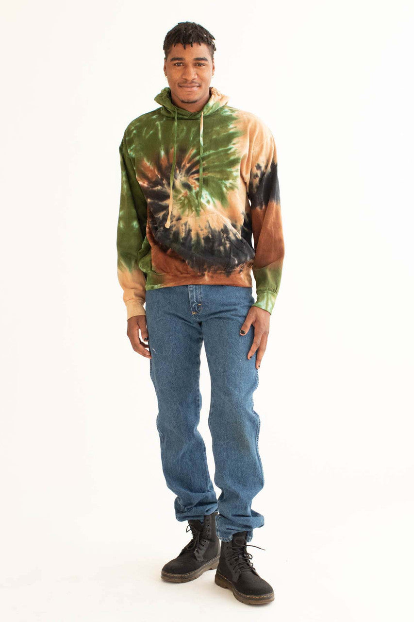 Camouflage Swirl Tie Dye Hoodie