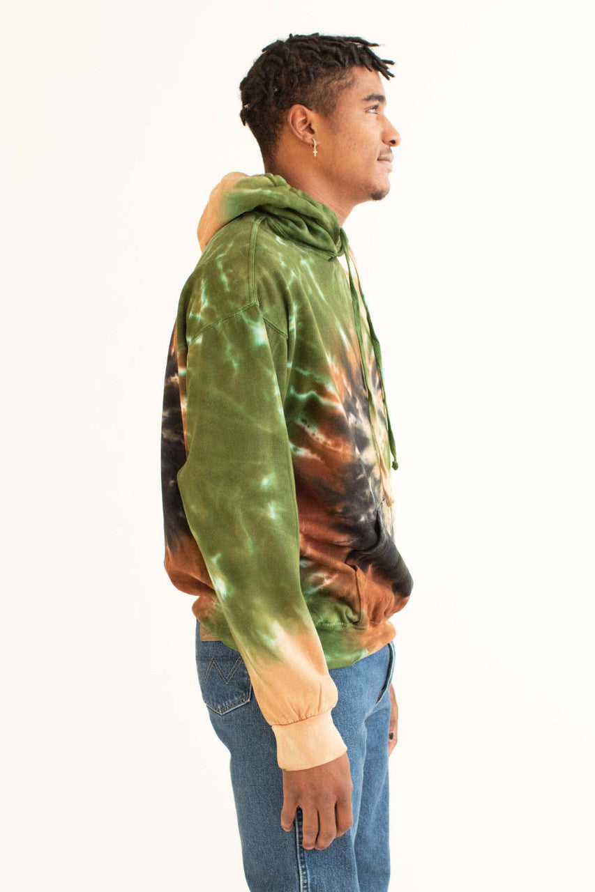 Camouflage Swirl Tie Dye Hoodie