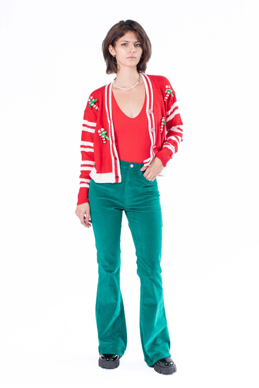 Candy Cane Cardigan