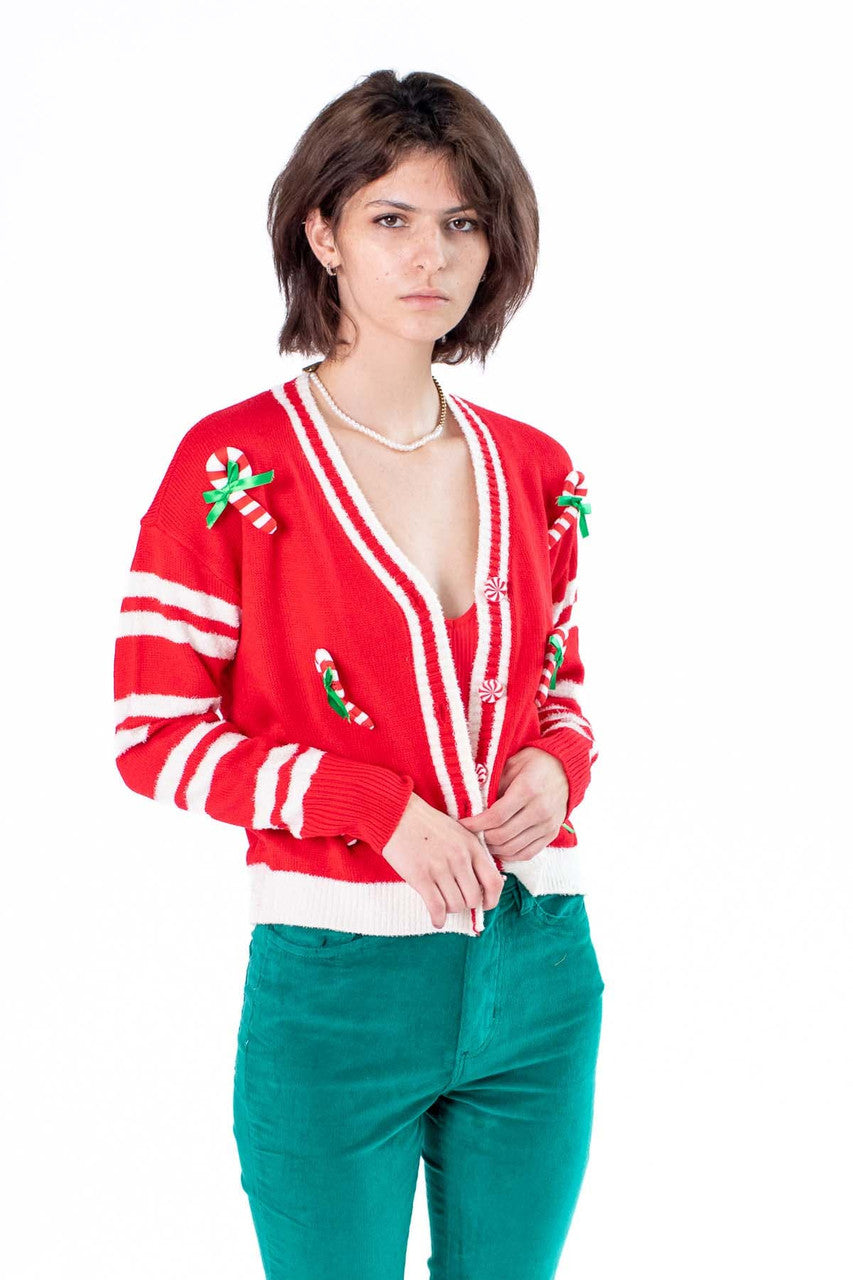 Candy Cane Cardigan