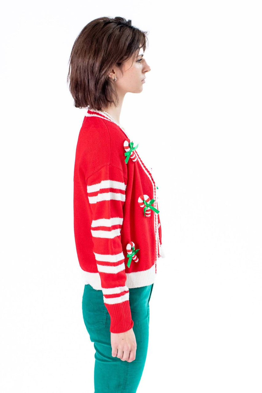 Candy Cane Cardigan