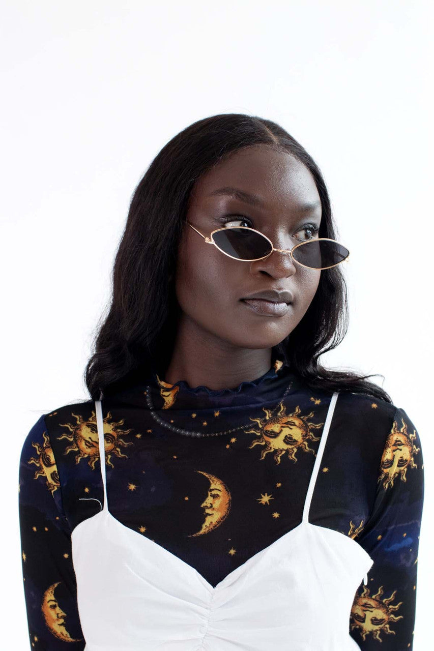 Cat Eye Wire Sunglasses