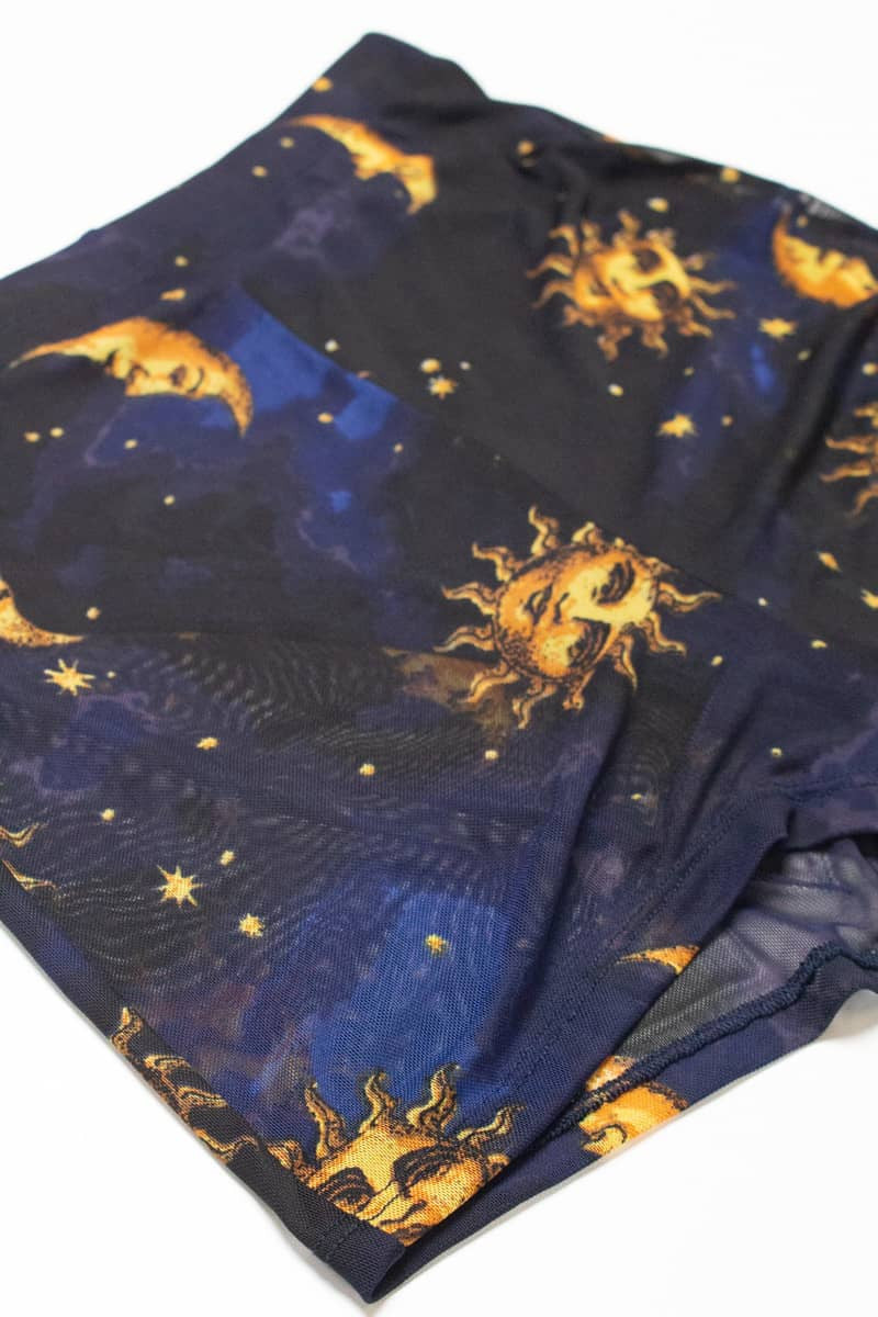 Celestial Mesh Bikini Shorts