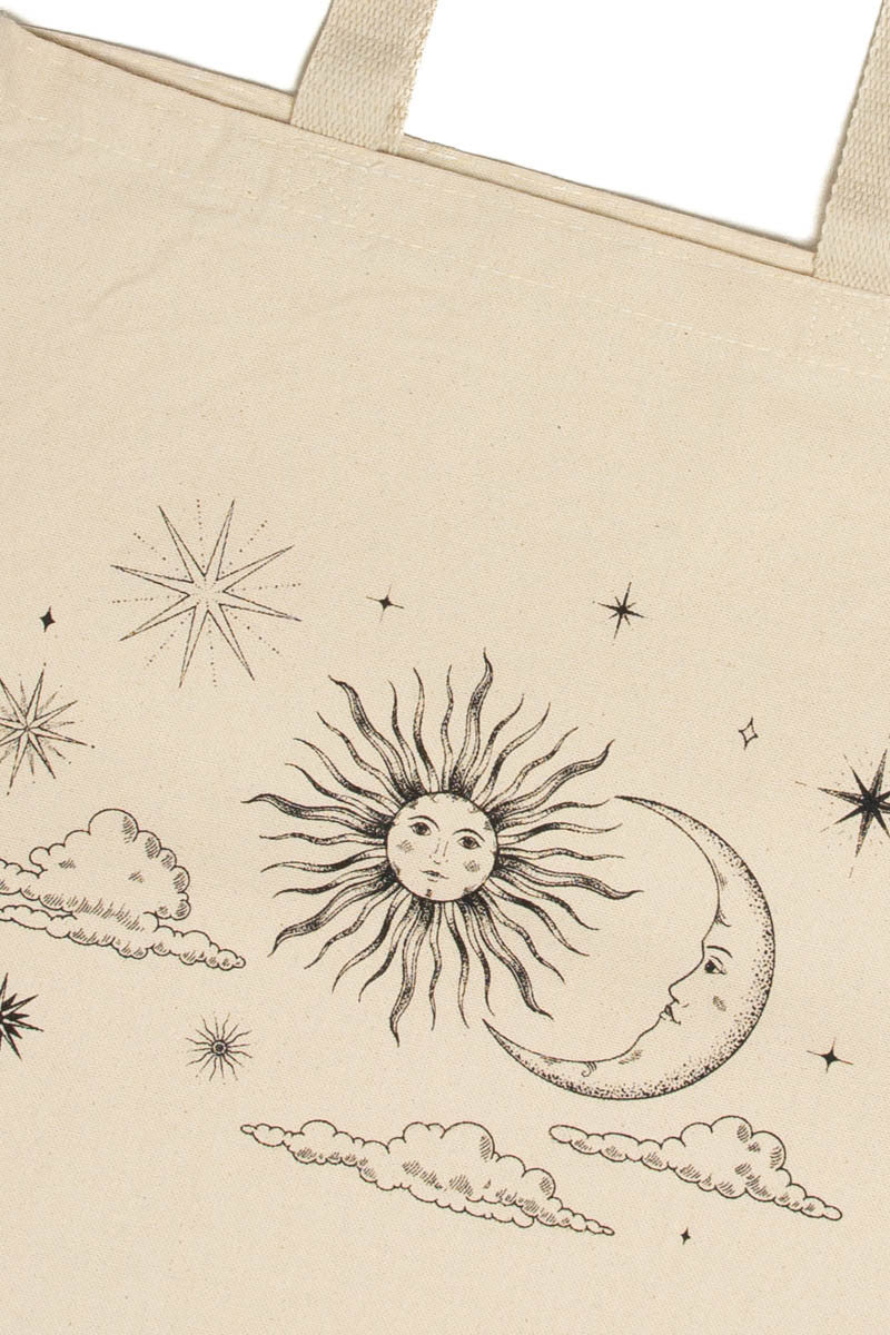 Celestial Print Tote Bag