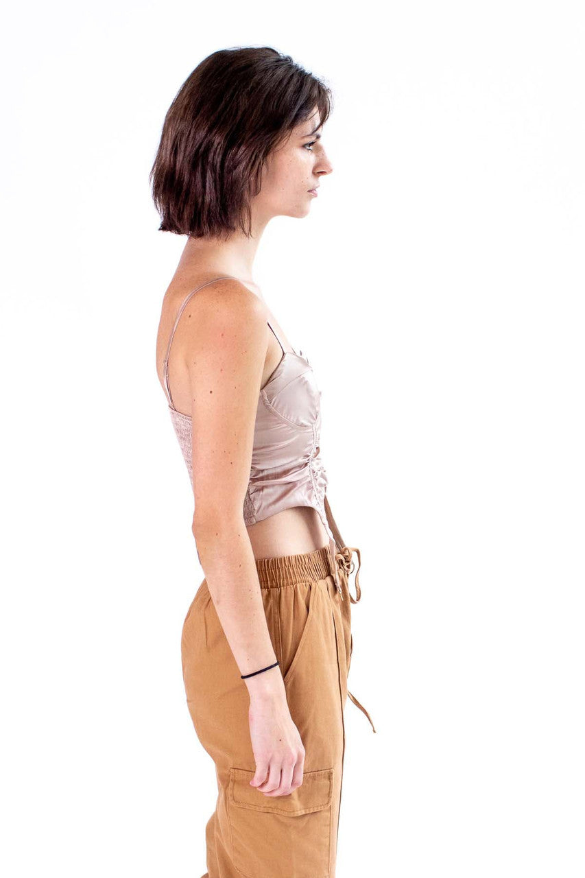 Champagne Satin Corset