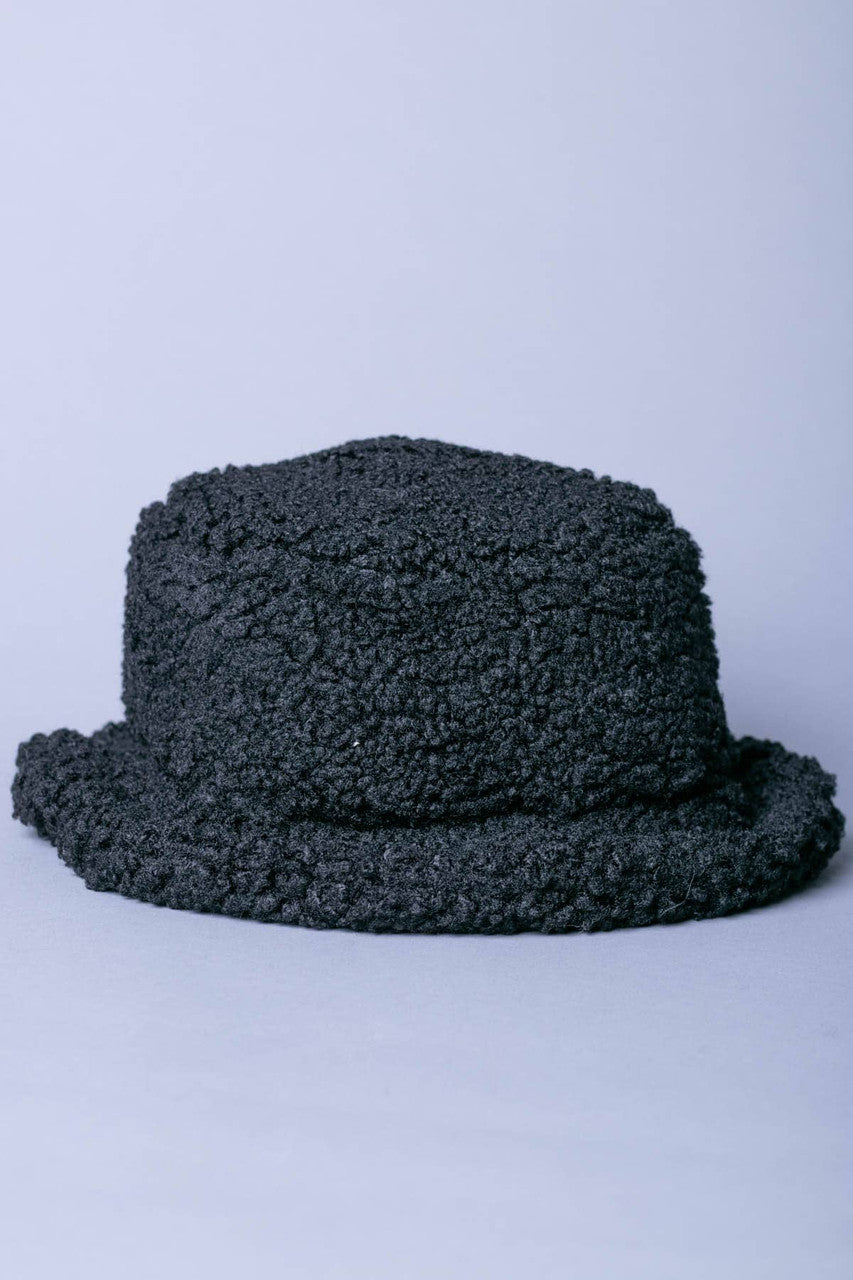 Charcoal Sherpa Bucket Hat
