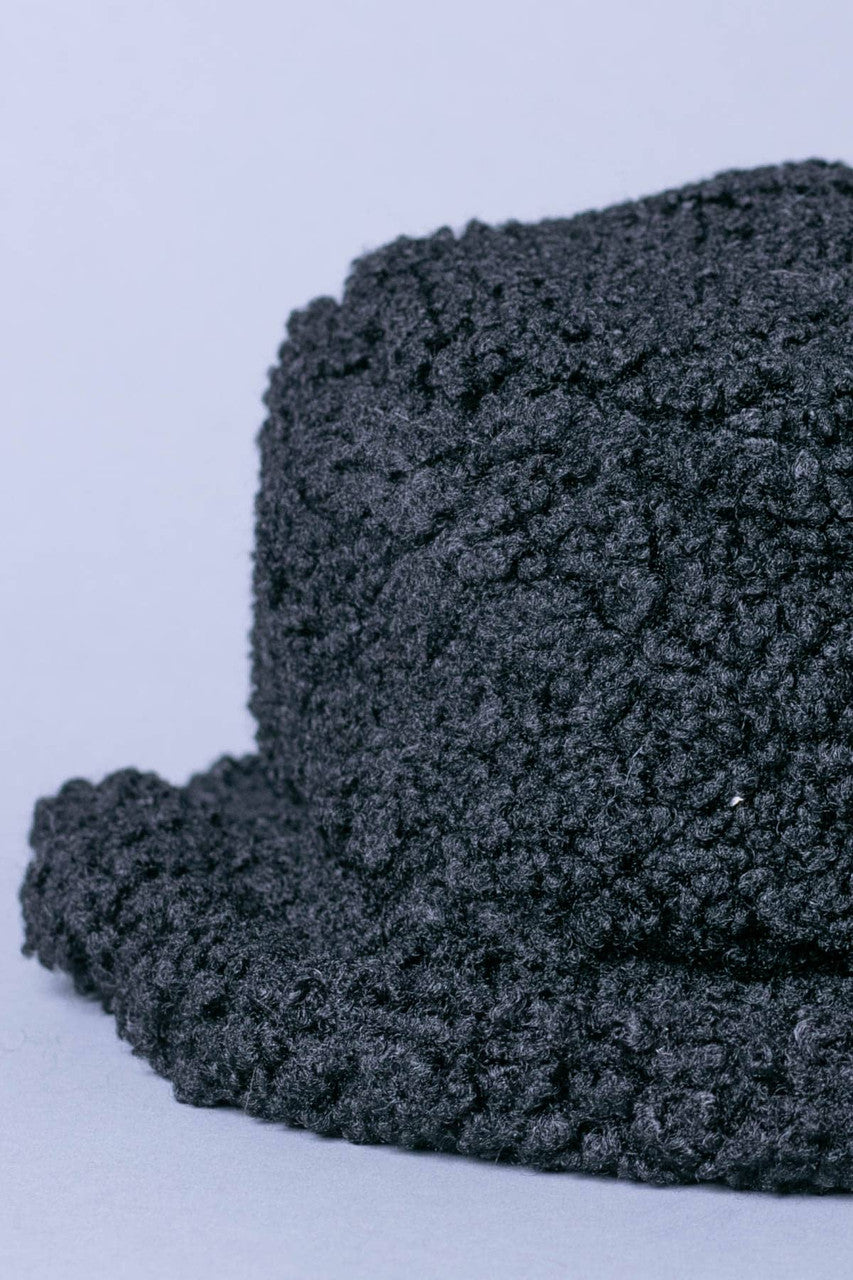 Charcoal Sherpa Bucket Hat