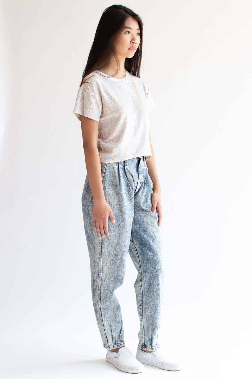 Chic Acid Wash Blue Jeans (sz. 12)