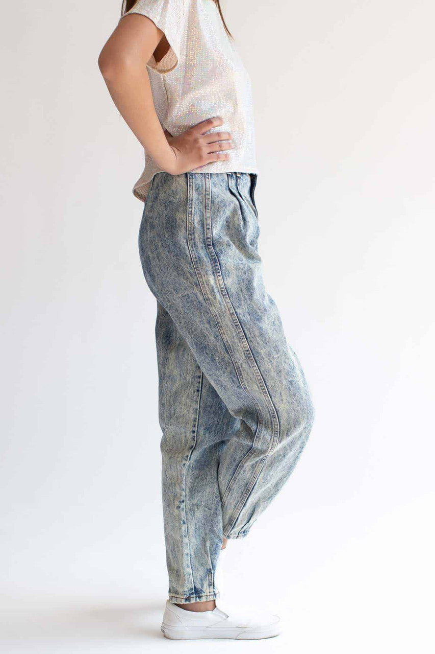 Chic Acid Wash Blue Jeans (sz. 12)