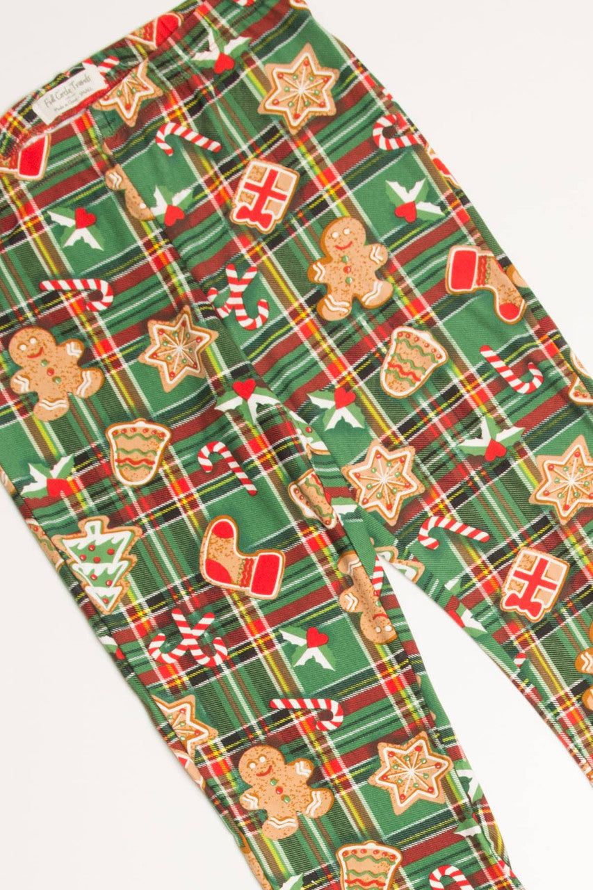 Gingerbread Cookie Plaid Bell Bottoms