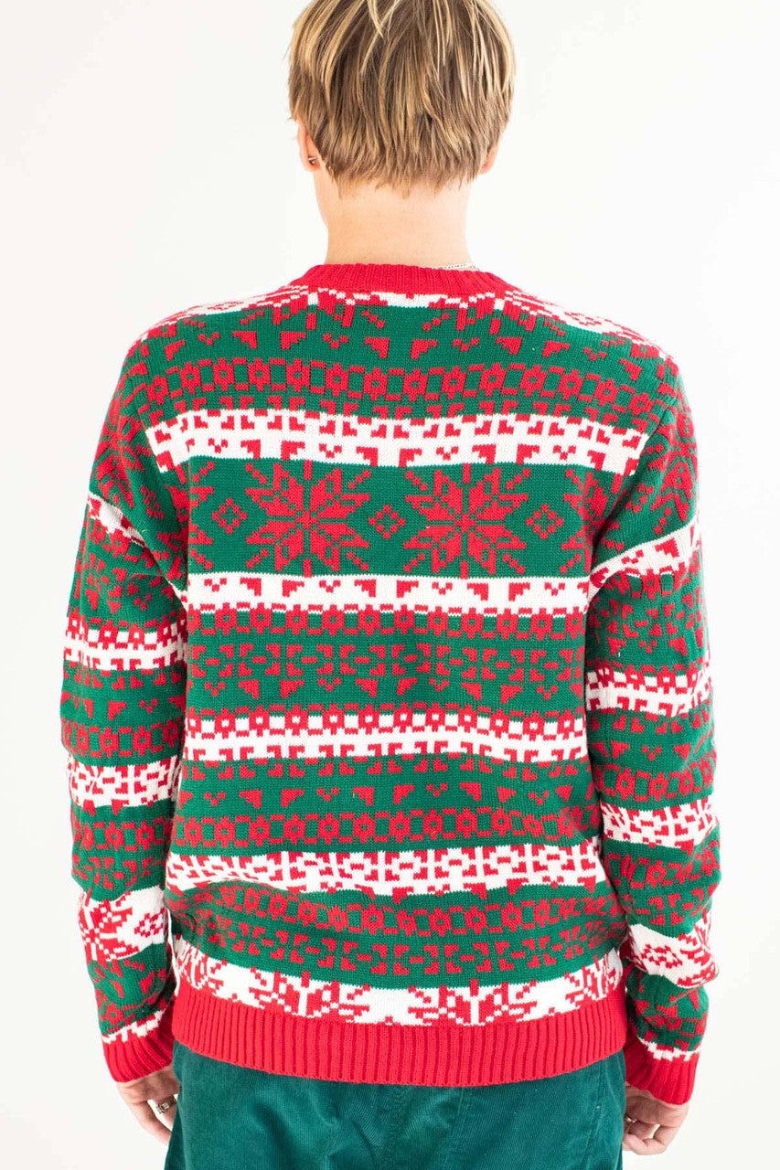 Christmas Llama With Drink Pocket Sweater