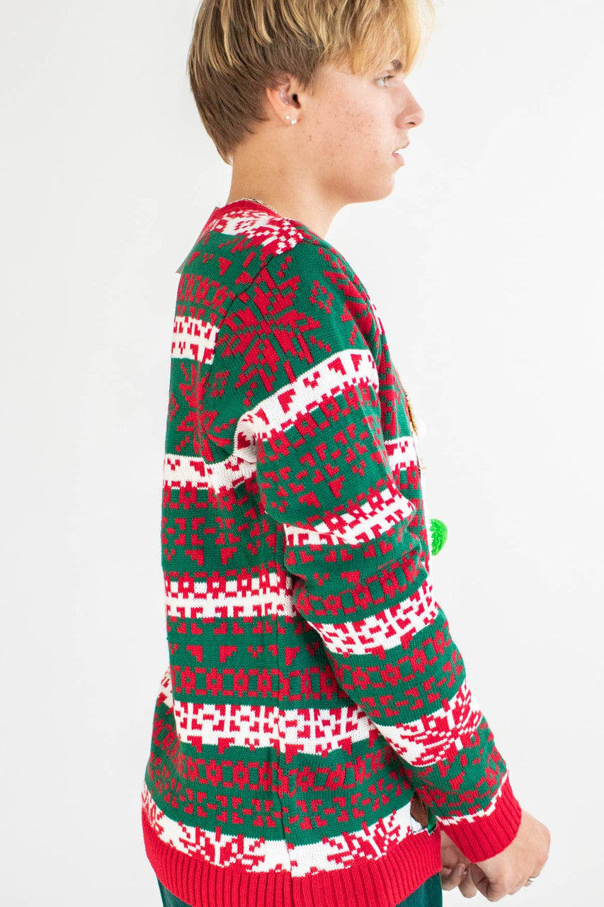 Christmas Llama With Drink Pocket Sweater