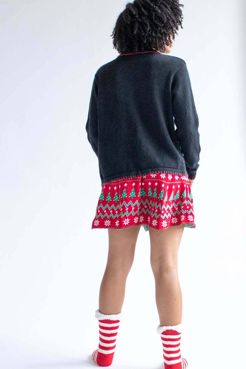 Christmas Pattern Skater Skirt