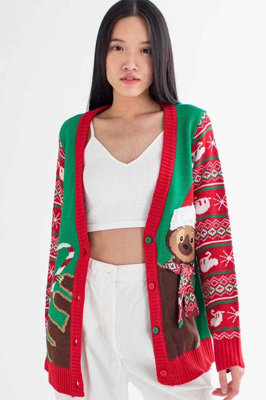 Christmas Sloth Cardigan