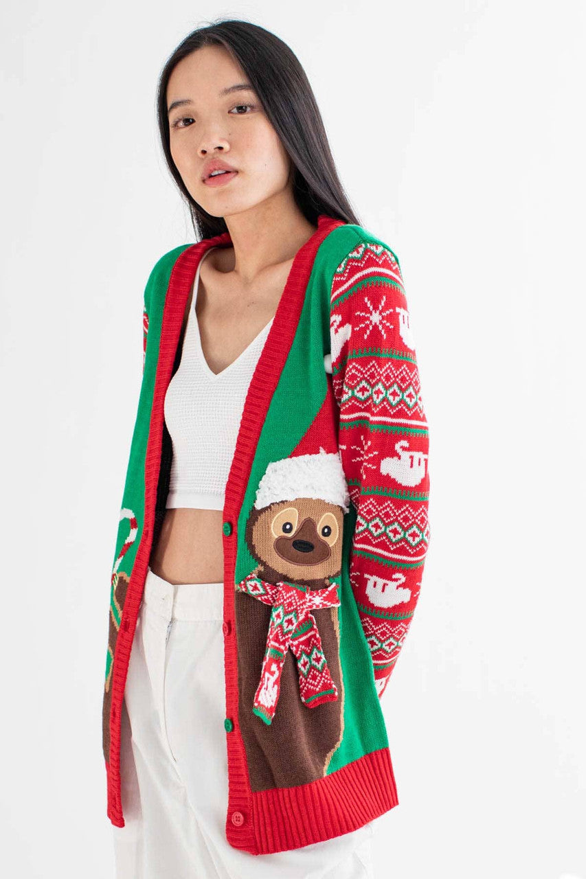 Christmas Sloth Cardigan