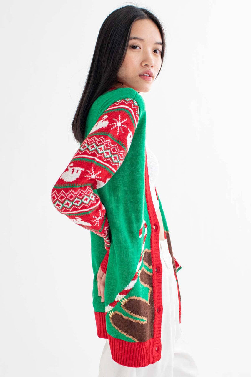 Christmas Sloth Cardigan