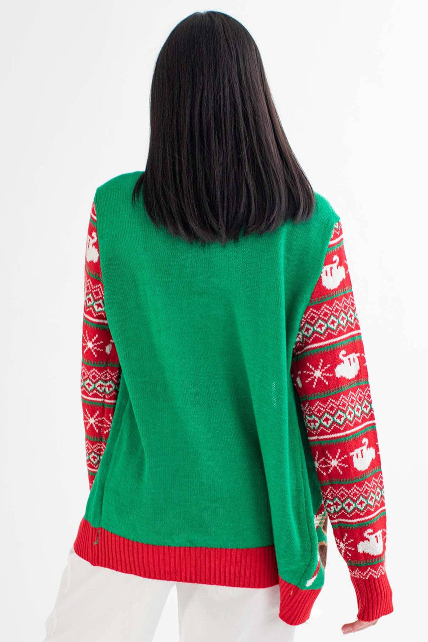 Christmas Sloth Cardigan