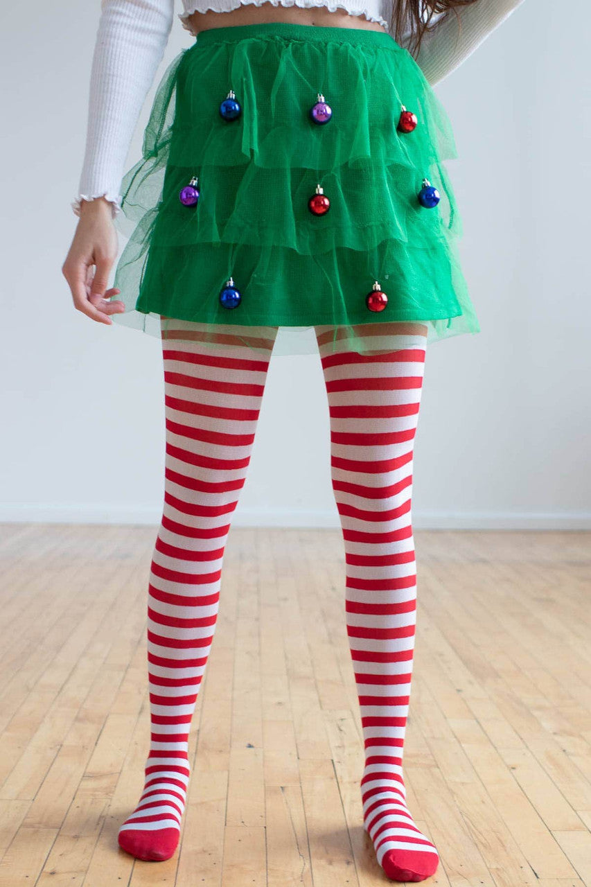 Light Up Christmas Tree Skater Skirt