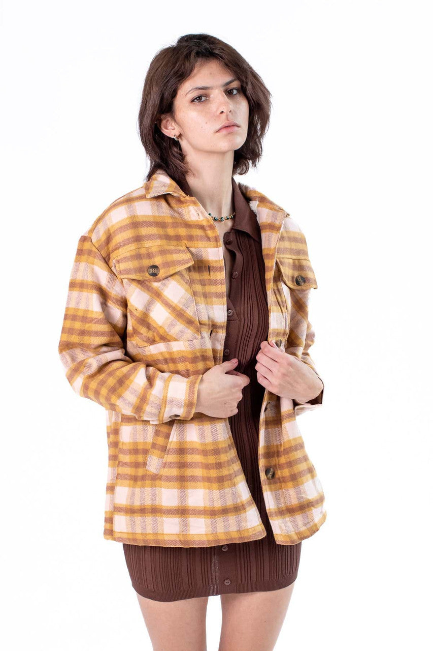 Clay Heavy Plaid Jacket