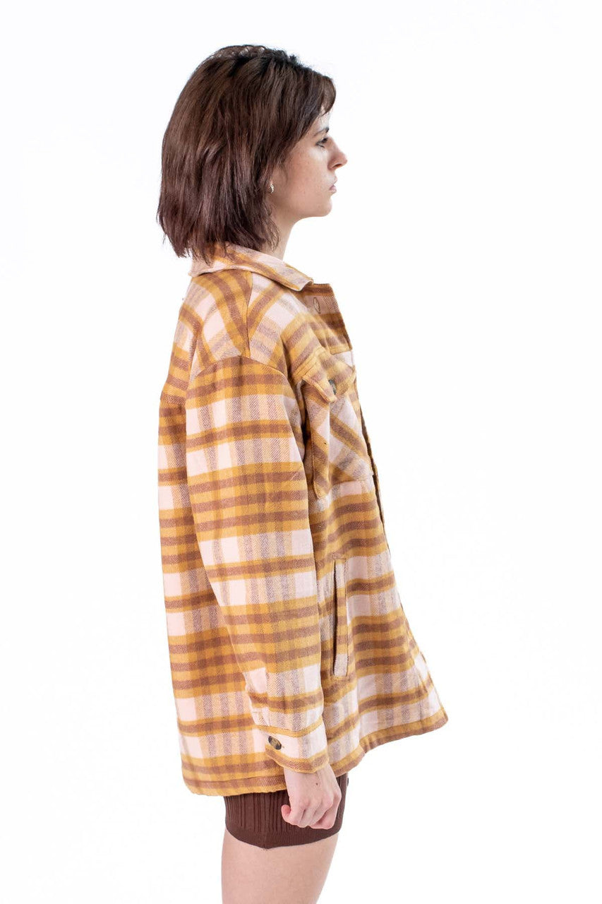 Clay Heavy Plaid Jacket