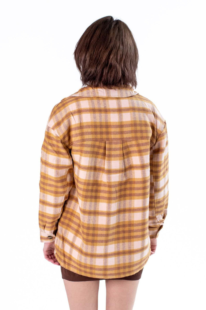Clay Heavy Plaid Jacket